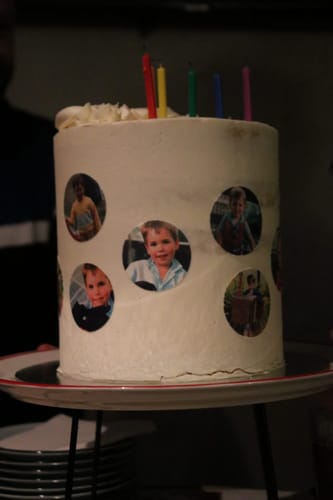 Customer photo review of 15 x 5 cm Pre-cut Standard Cupcake Custom Edible Icing Images