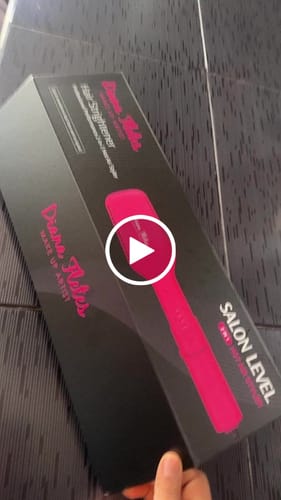 Customer video review of 2 en 1 Hair Straightener Dryer Plancha Para Cabello Húmedo y Seco.