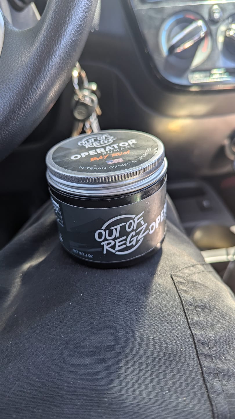 Customer photo review of Operator Pomade Triple Pack