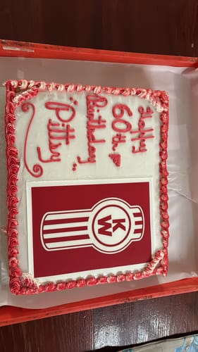 Customer photo review of A4 Rectangle Custom Edible Icing Image