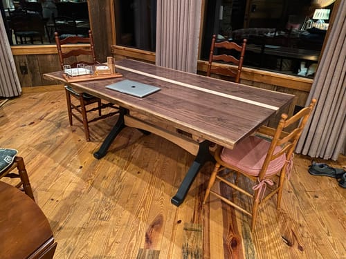 Customer photo review of Furniture Legs 401 Wishbone 28H Modern Metal Dining Table Legs