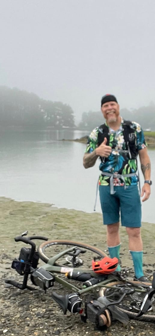 Customer photo review of Hawaiian Shirt Cycling Jersey