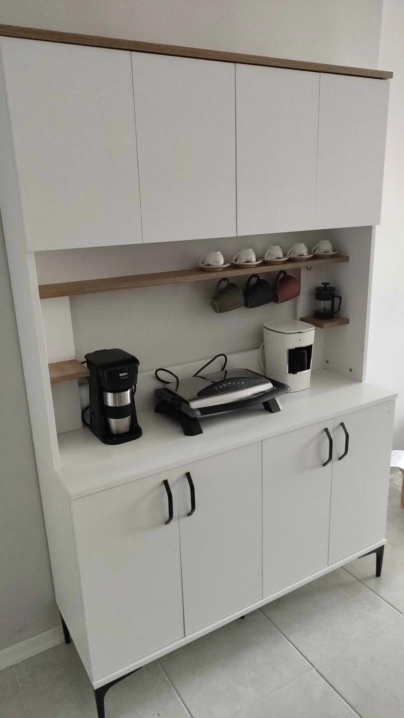 Customer photo review of Rani JE176 Çok Amaçlı Dolap 8 Kapaklı Kiler Mutfak Dolabı Sepet Ceviz - Beyaz