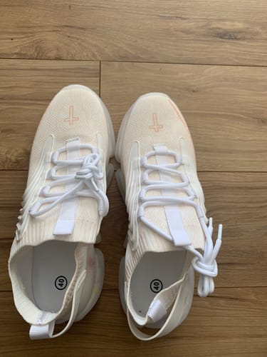 Customer photo review of Men's White Psalm 23s - First Edition Christian Shoes