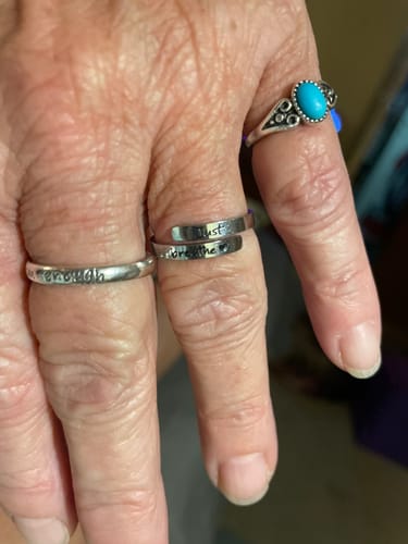 Customer photo review of Just Breathe Ring