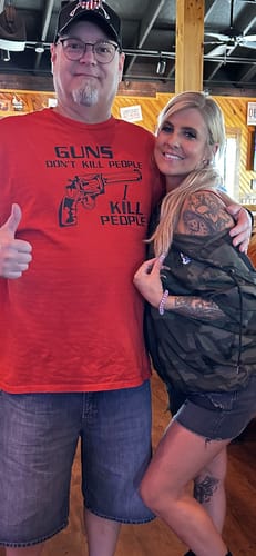 Customer photo review of Gilmore Guns Cotton Tee