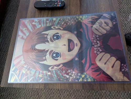 Customer photo review of 3D Triple Transition [The Messed Up Fusion] Lenticular Print