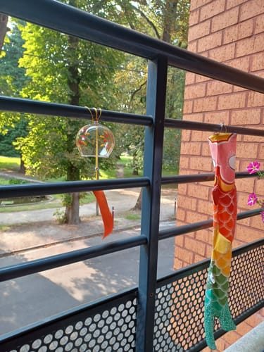 Customer photo review of Carillon Japonais Verre Fireworks