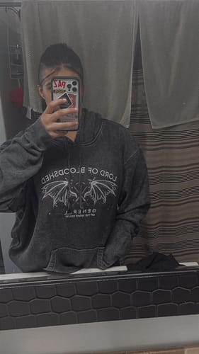 Customer photo review of Lord of Bloodshed premium hoodie