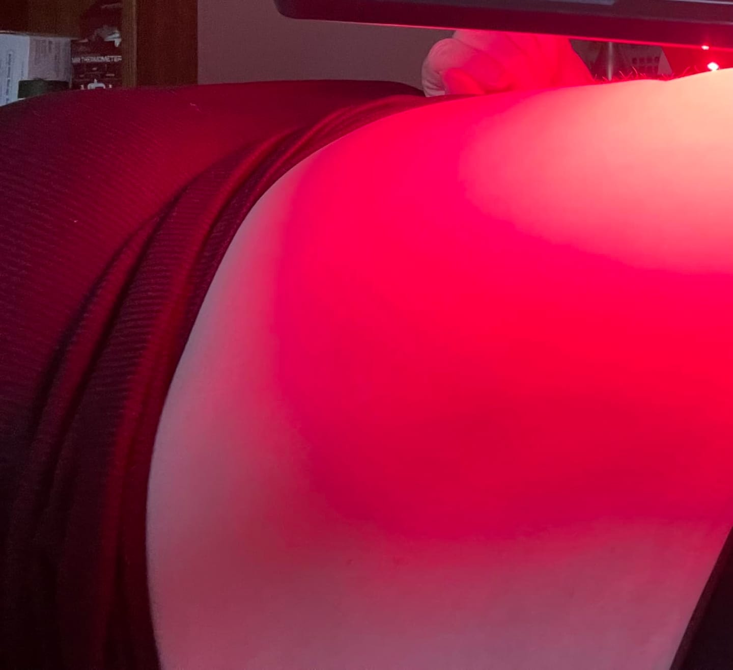 Customer photo review of RLB BlinkRecover - Red Light Therapy Lamp with Stand for Face & Full Body
