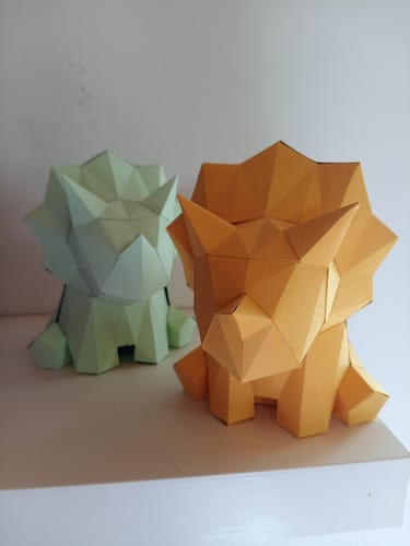 Customer photo review of Patrons Bébé triceratops (pdf)