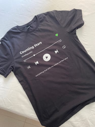 Customer photo review of Your Favorite Song T-Shirt Music Player