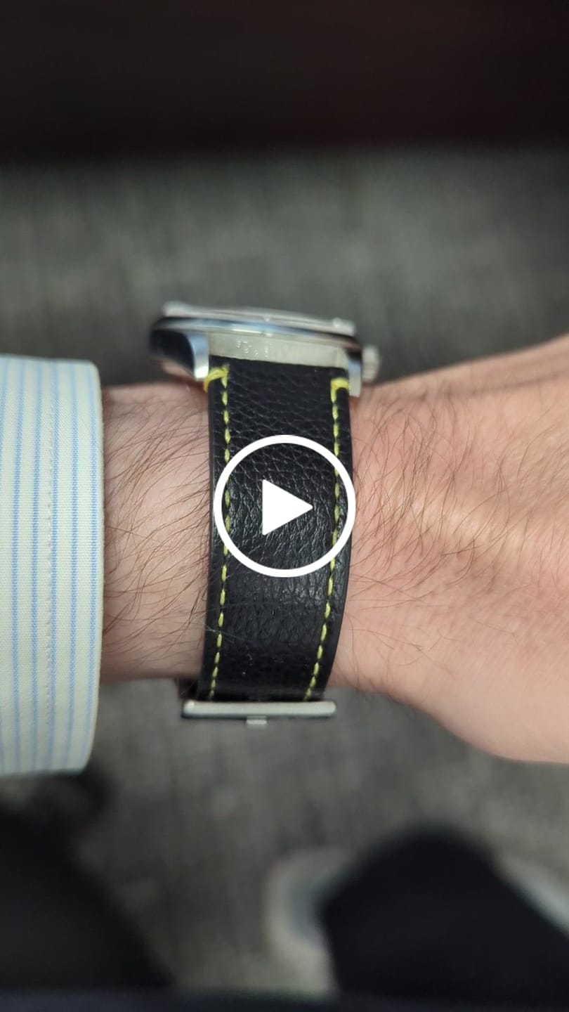 Customer video review of Leather - Contrast Stitch Black with Yellow