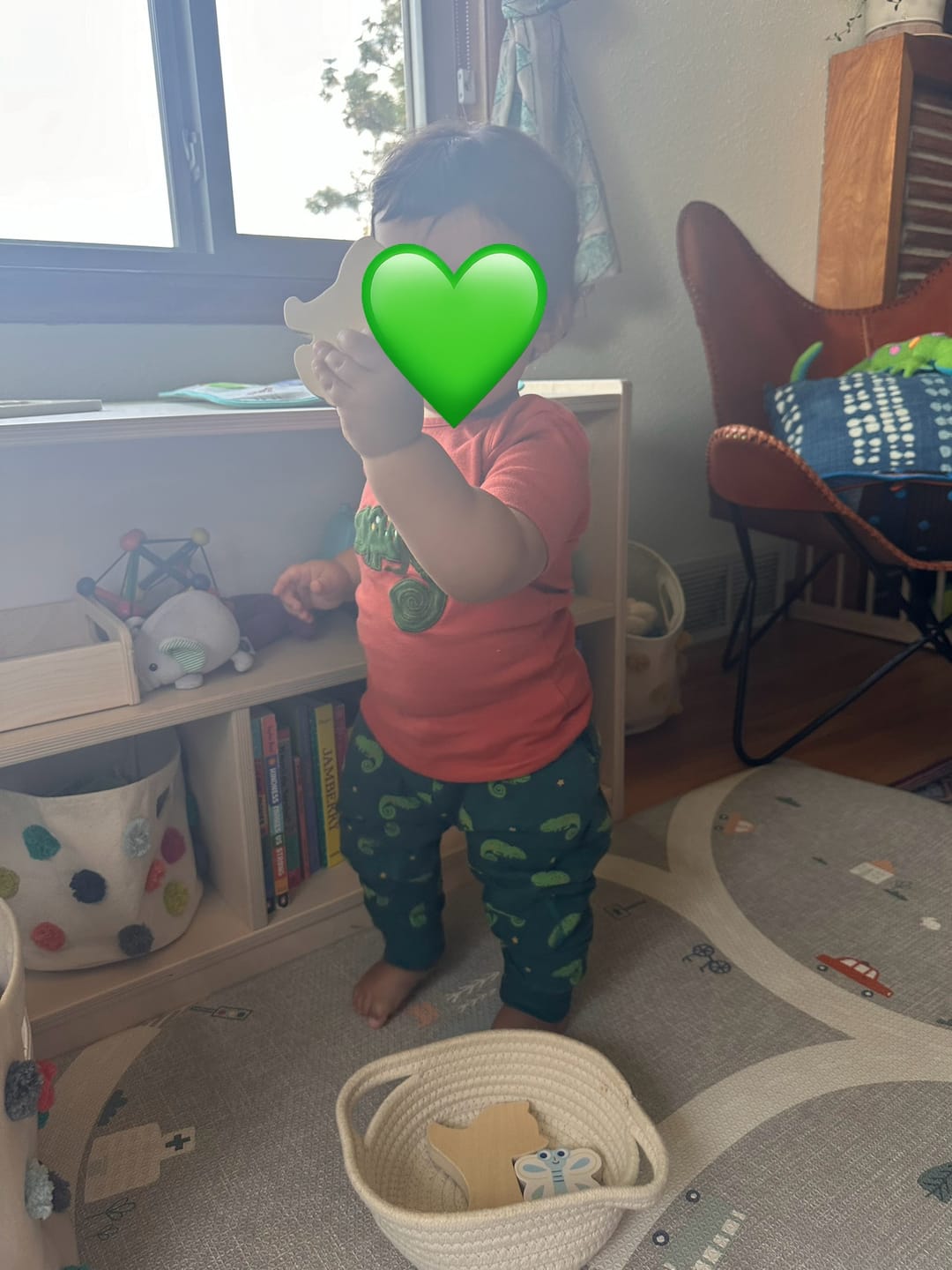 Customer photo review of Little Lizard Organic Comfy Joggers