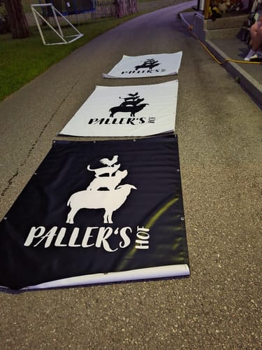 Customer photo review of Banner inkl. Druck