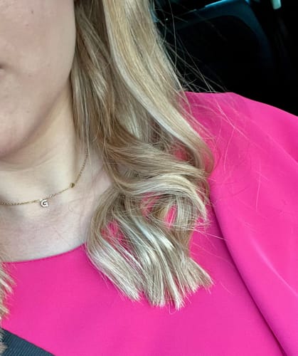 Customer photo review of Collana letter love