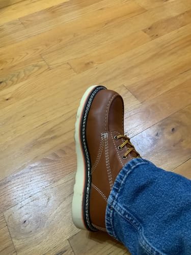 Customer photo review of 8 Inch Moc Steel Toe Boot