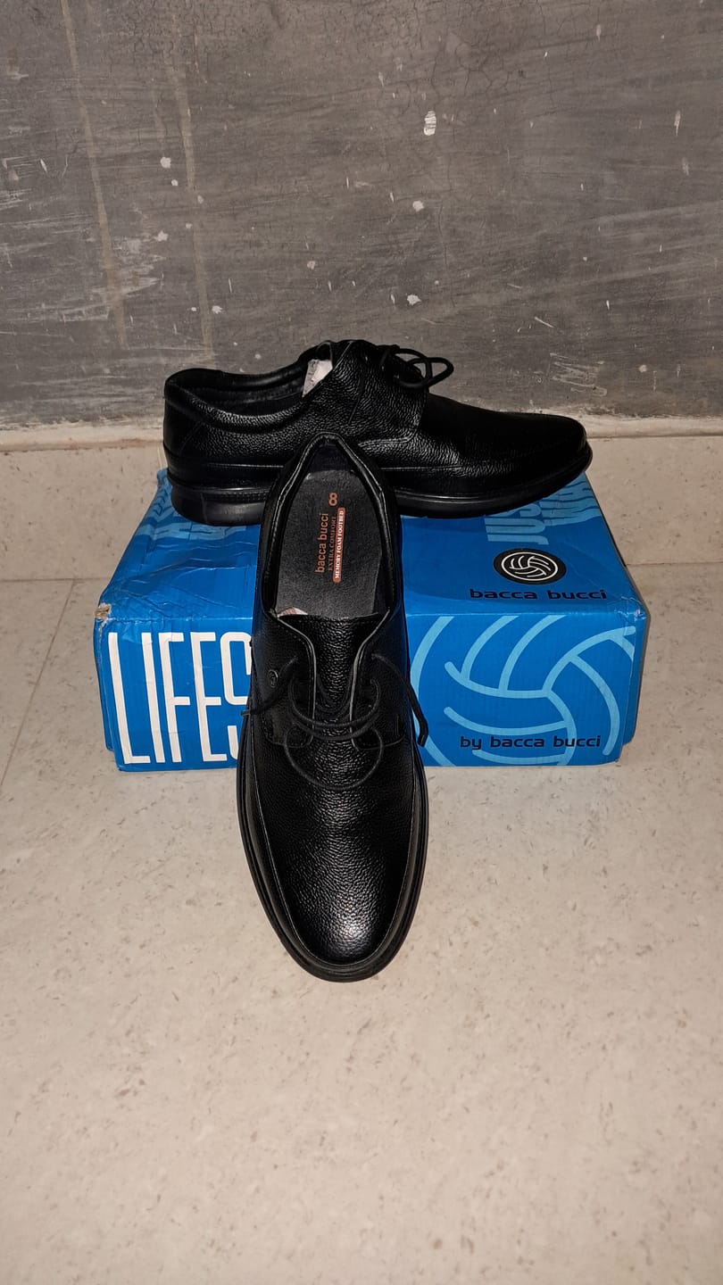 Customer photo review of Bacca Bucci Leather Office Lace-ups Formal Shoes | UK- 06 to 14