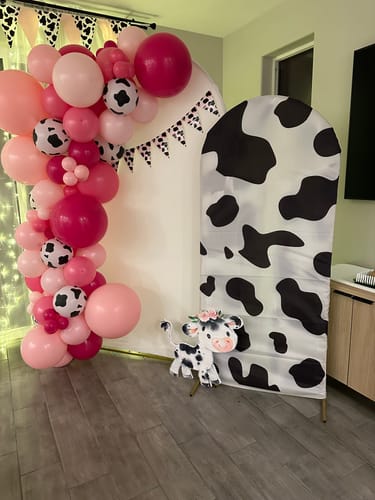 Customer photo review of Disco Cowgirl Balloon Garland Kit