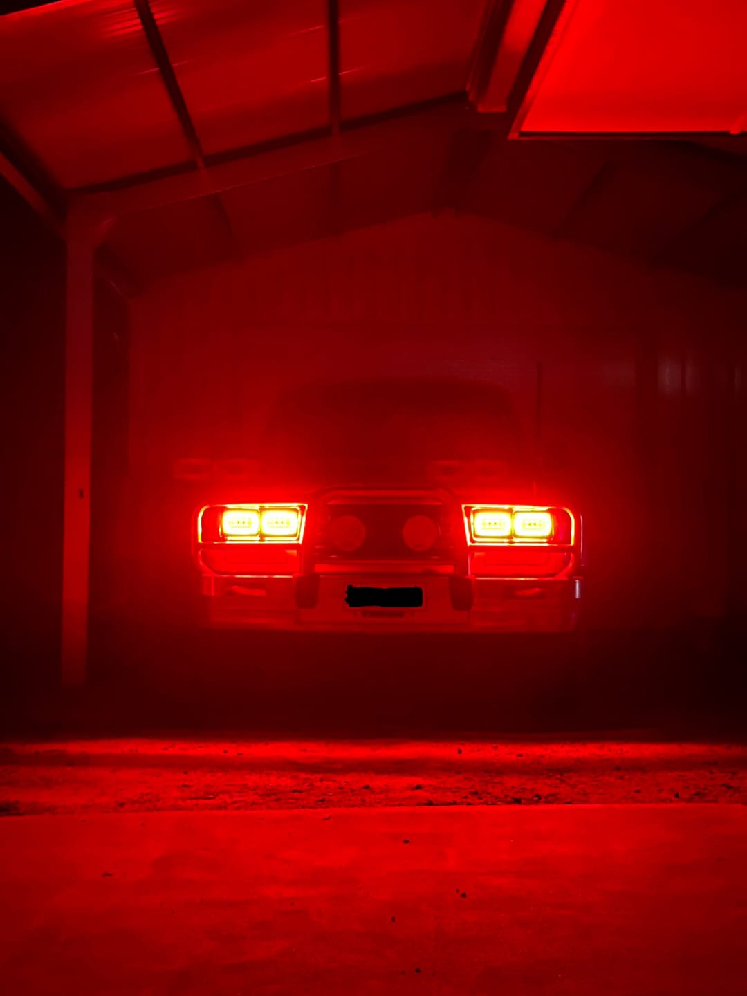 Customer photo review of 4X6" LED Colour Chasing Headlights