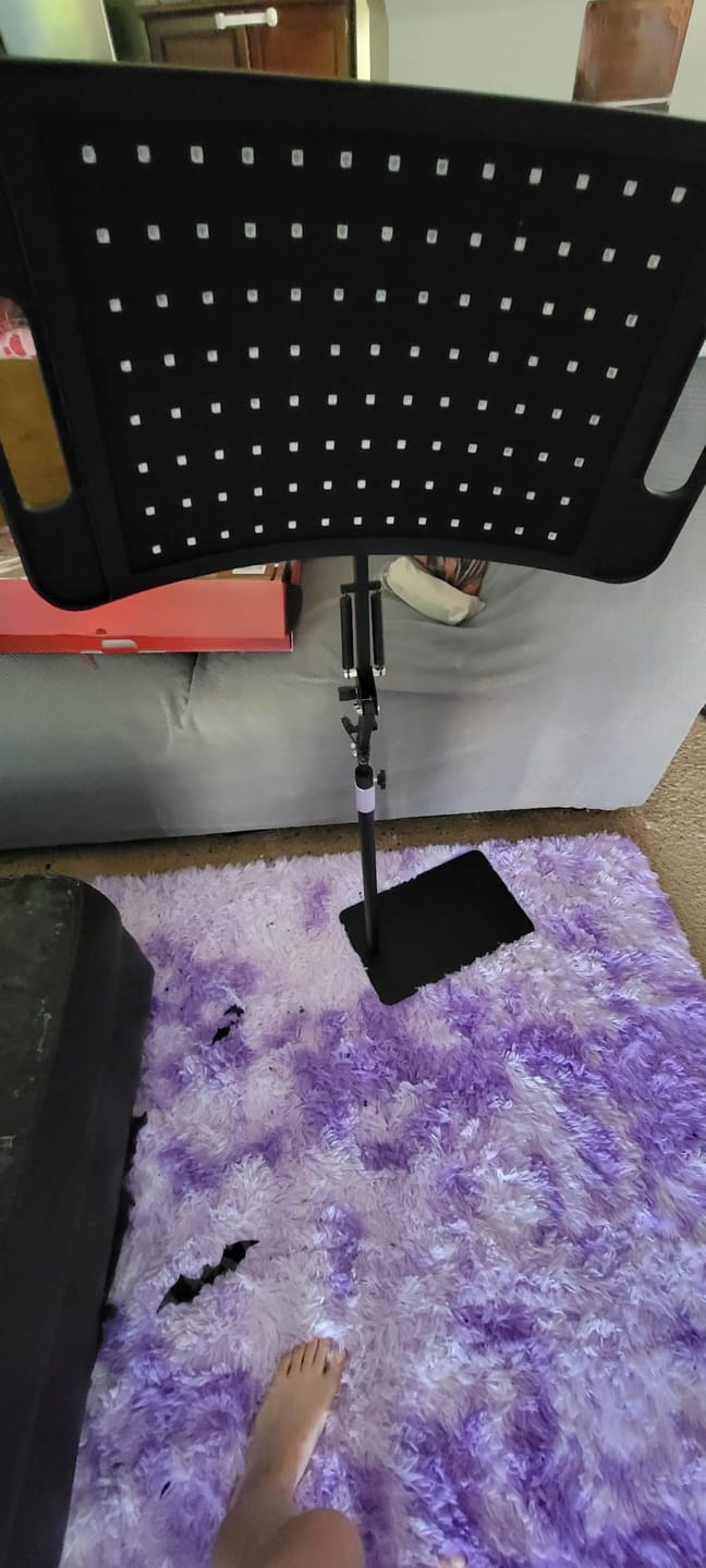 Customer photo review of RLB BlinkRecover - Red Light Therapy Lamp with Stand for Face & Full Body