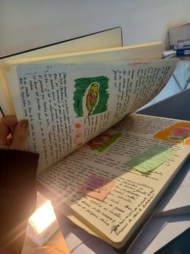 Customer photo review of Sakura Sketch Note Book - Sketchbook Papel Blanco Crema 21 x 30 cm 80 Hojas