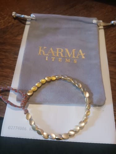 Customer photo review of Tibetan Bracelet of Fortune