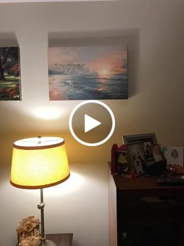 Customer video review of Be Still and Know, Seascape, Psalm 46:10 Wall Art Canvas Print