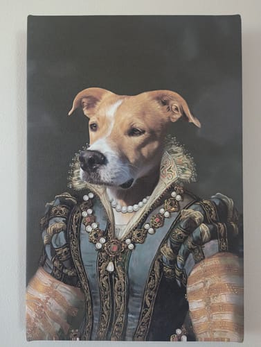 Customer photo review of Customized Royal Pet Portrait