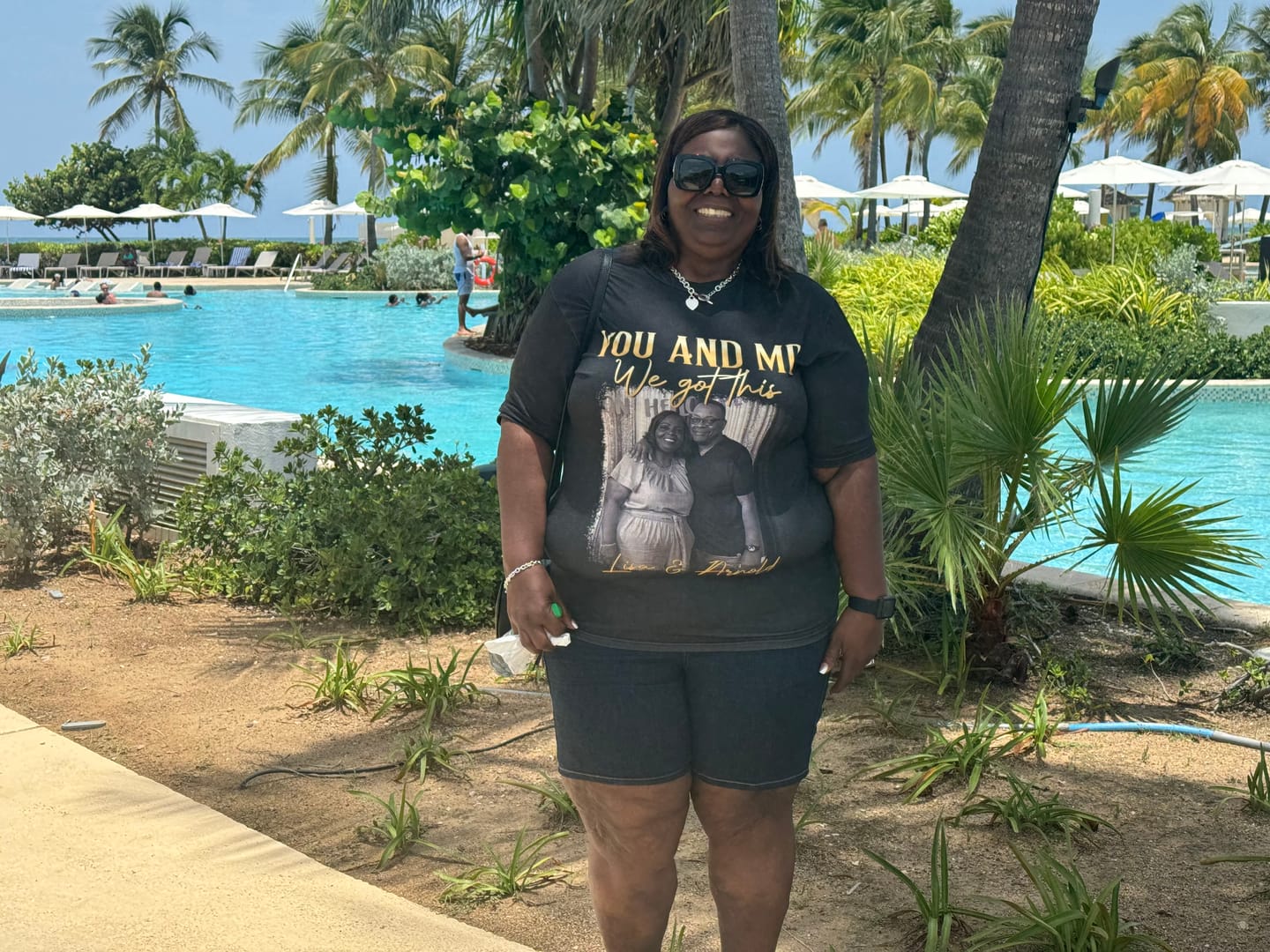 Customer photo review of You & Me We Got This Vintage 90s - Personalized Photo T-Shirt