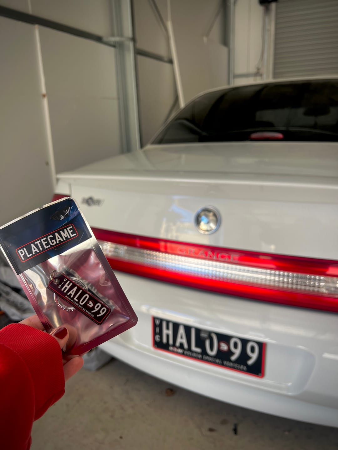 Customer photo review of VIC HSV Licence Plate Custom Keychain