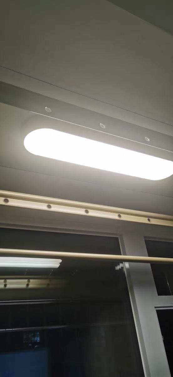 Customer photo review of Nordic 1-Light Oval Shape Led Ceiling Flush Mount With Wood Accent