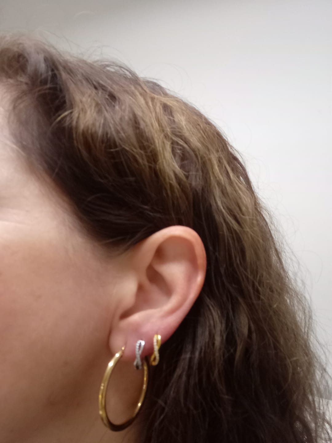 Customer photo review of Pendientes Entrelazados
