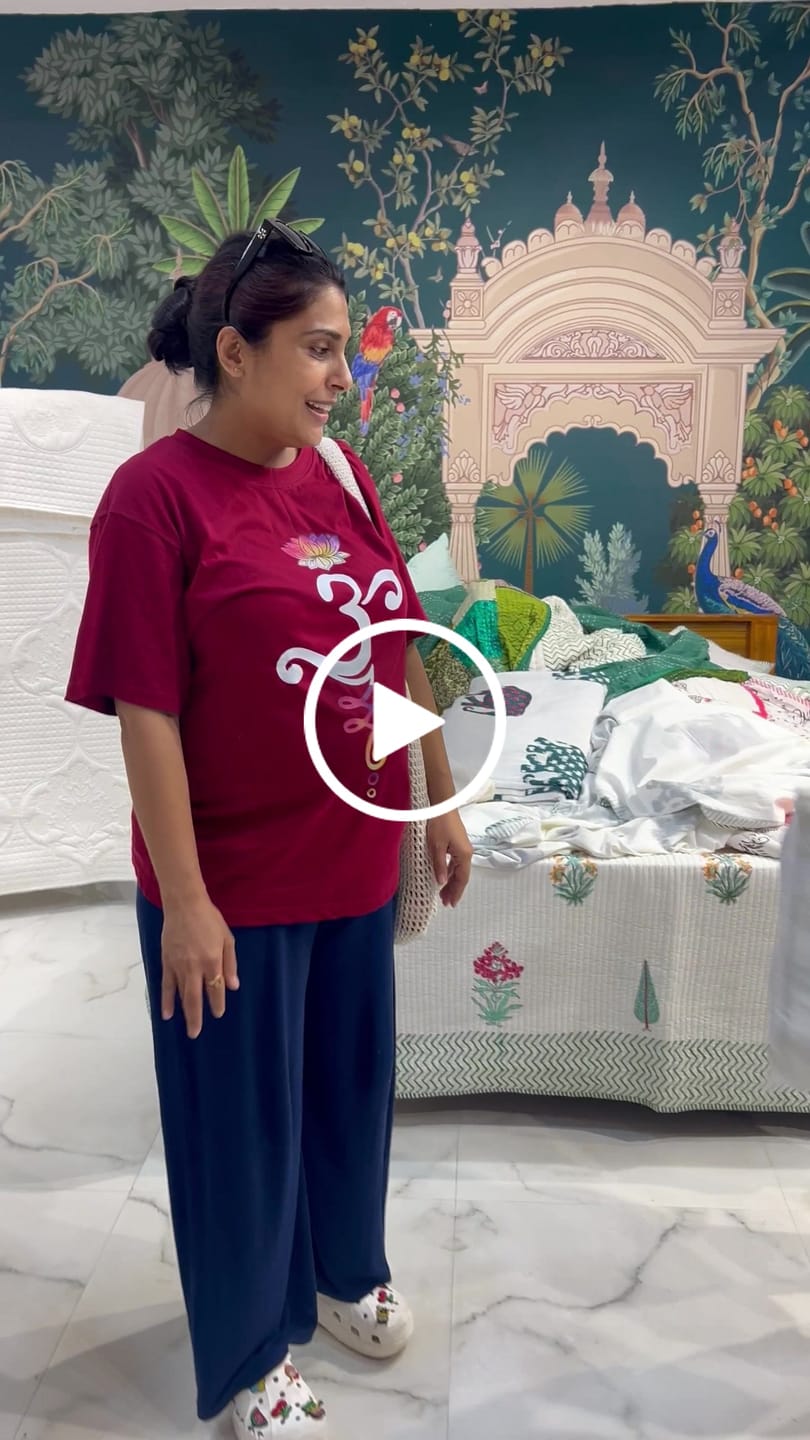 Customer video review of Organic Mulmul Cotton Quilt