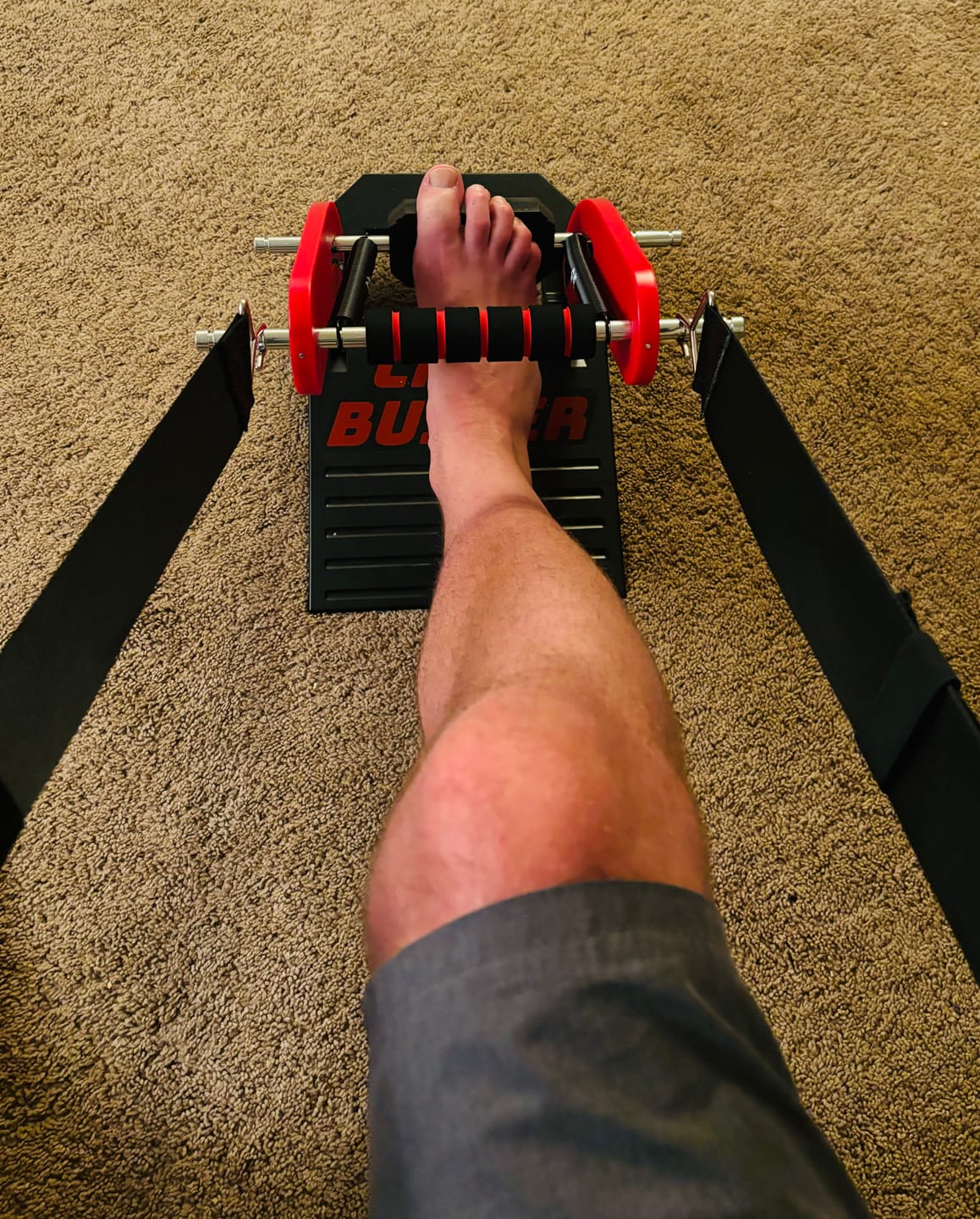 Customer photo review of Calf Buster V2 - Calf Extension Machine for Calf Growth, Strength, Rehab, Ankle Strength