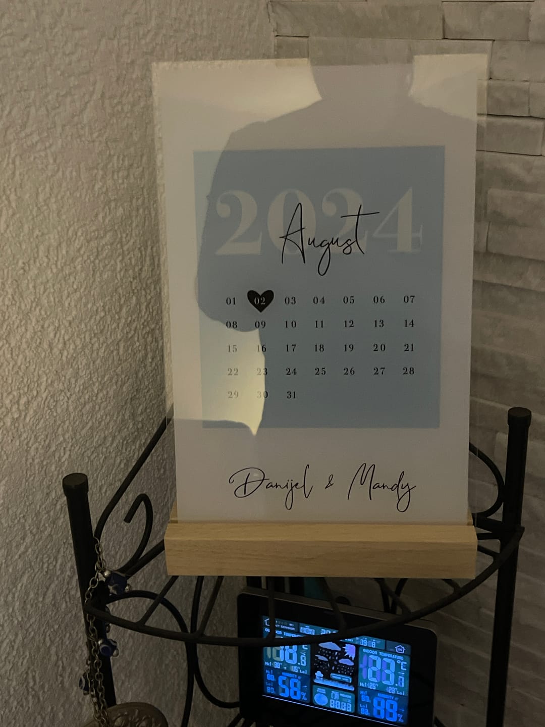 Customer photo review of Euer Love-Datum (Acryl-Glas)