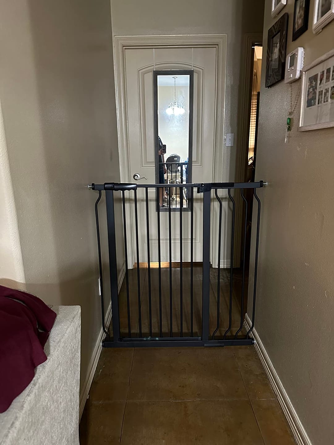 Customer photo review of FairyBaby 40" Extra Tall Baby Gate in Heavy Duty Design