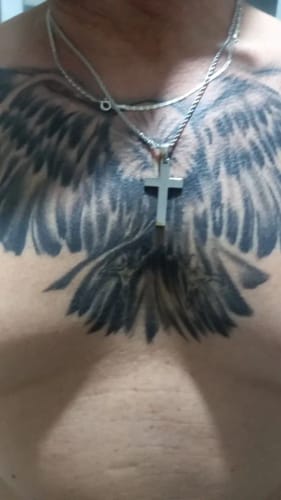 Customer photo review of Cross Necklace