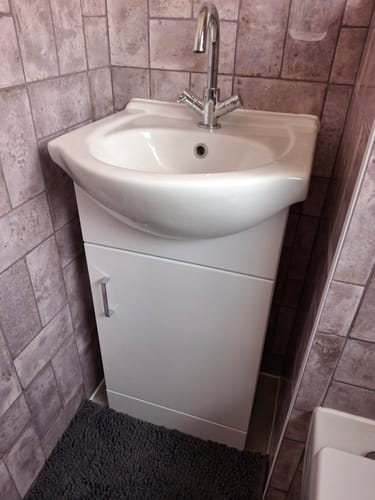 Customer photo review of Nuie Mayford 450mm Floorstanding Basin Vanity Unit - White