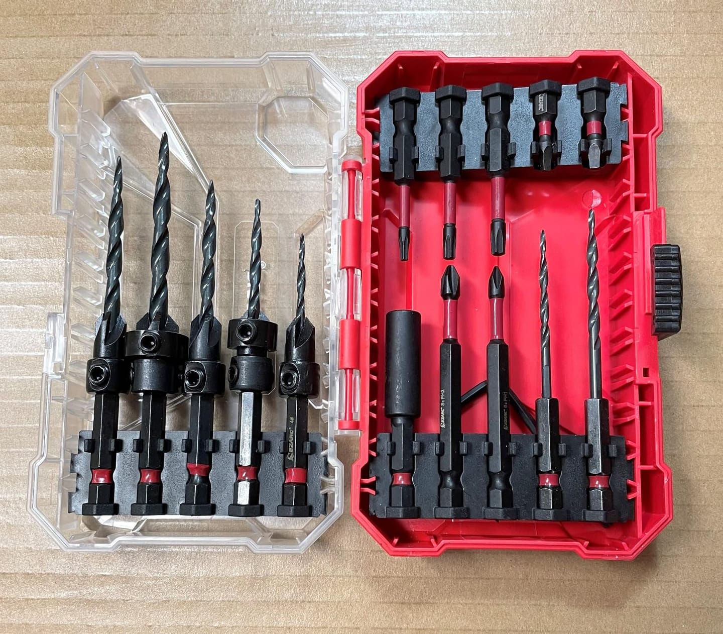 Customer photo review of 15/24PCS Countersink Drill Bit Set with Storage Box