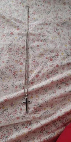 Customer photo review of Heaven Cross Necklace