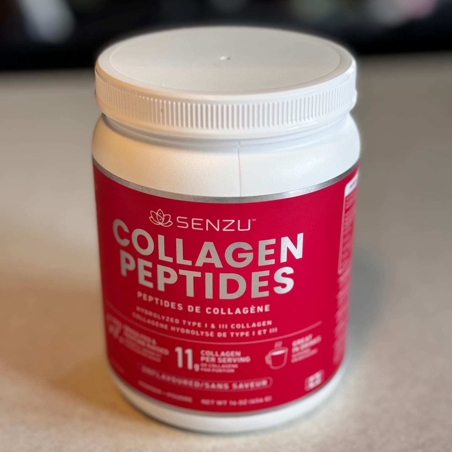 Customer photo review of Collagen Peptides Protein Powder (454g)