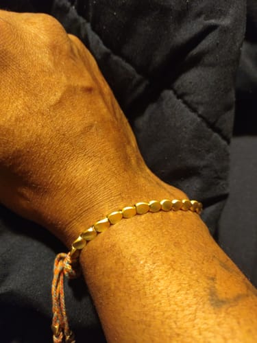 Customer photo review of Tibetan Bracelet of Fortune