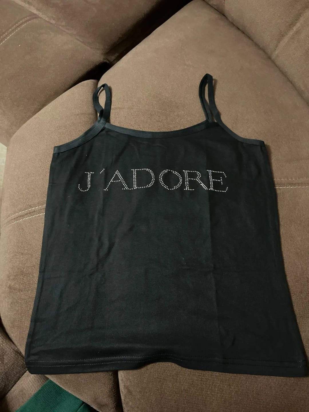 Customer photo review of J'adore rhinestone top