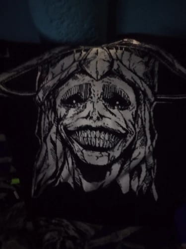 Customer photo review of Solo Leveling Statue of God Loose Knit Sweater