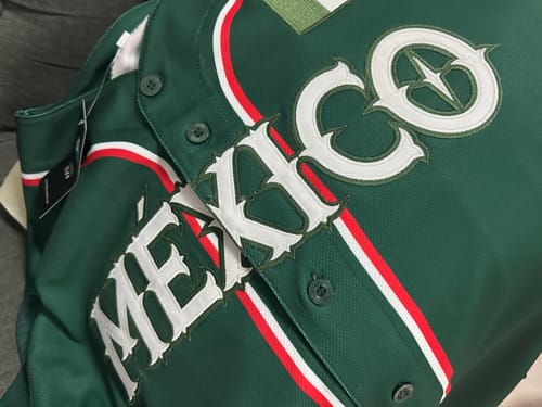 Customer photo review of Mexico Custom Baseball Jersey