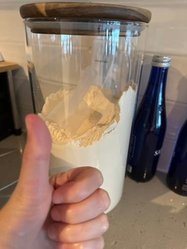 Customer photo review of Whey Protein Isolate with Organic Vanilla