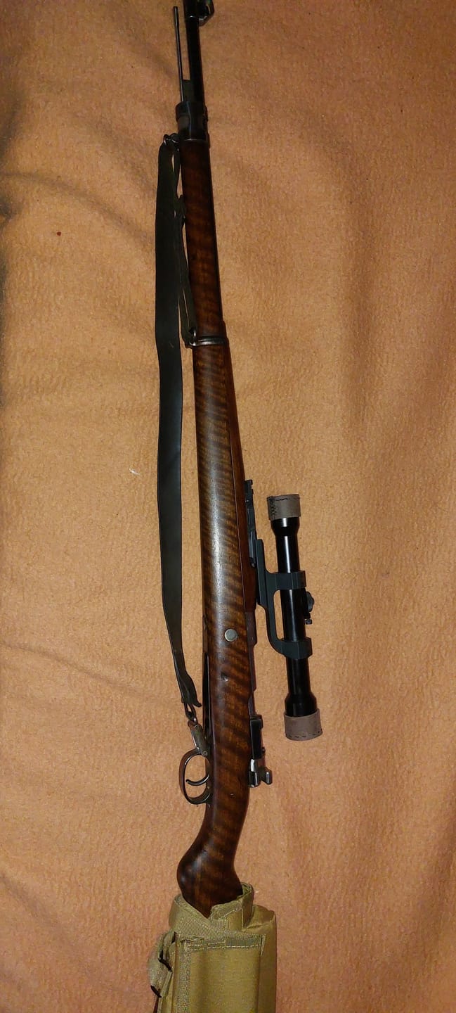 Customer photo review of Scout Mount for Mauser Yugo M48, K.Kale, Spanish M43, VZ.24, Argentine M1909, Brazilian 1908 & 1908/34