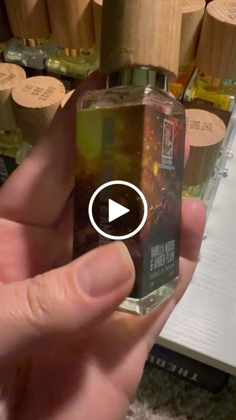 Customer video review of Vanilla Woods & Amber Plum