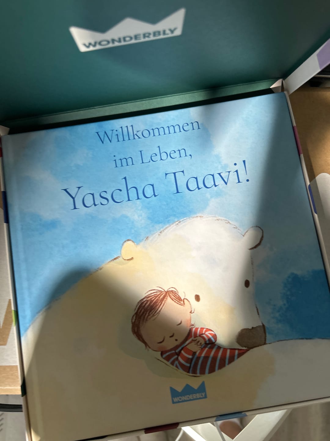 Customer photo review of Babydecke mit Namen Lieblingsmensch SuperFlausch DUO